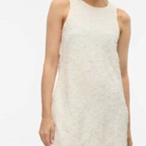 textured lace sleeveless camisole dress white size 16 Jessica plus size